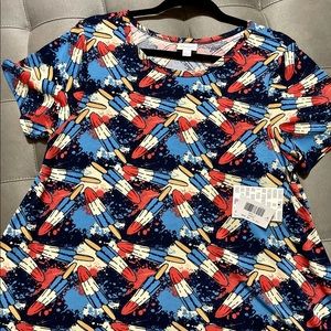 Large LuLaRoe 4th of July Bomb Pop Carly
